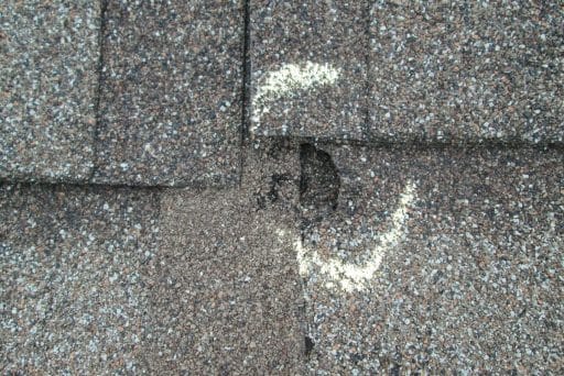 Cracked Or Bent Roof Shingles