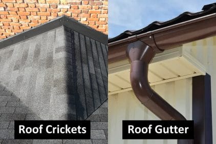Roof Cricket And Roof Gutter