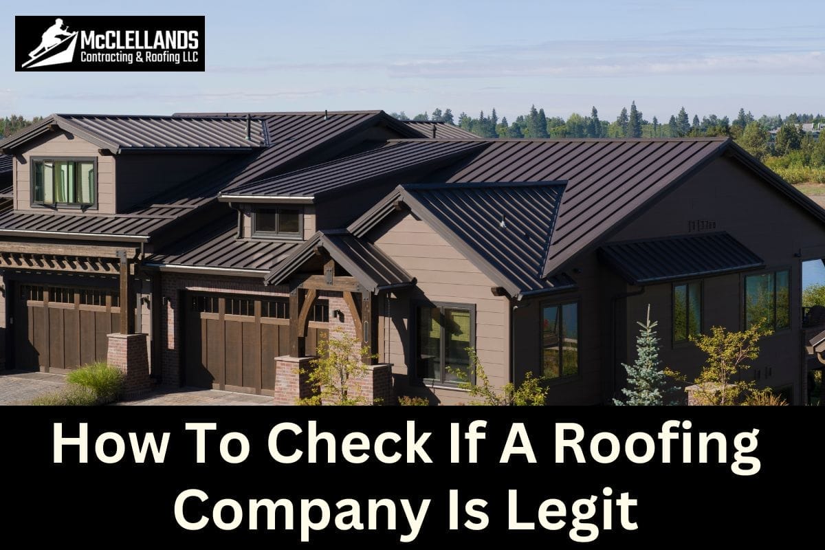 How To Check If A Roofing Company Is Legit